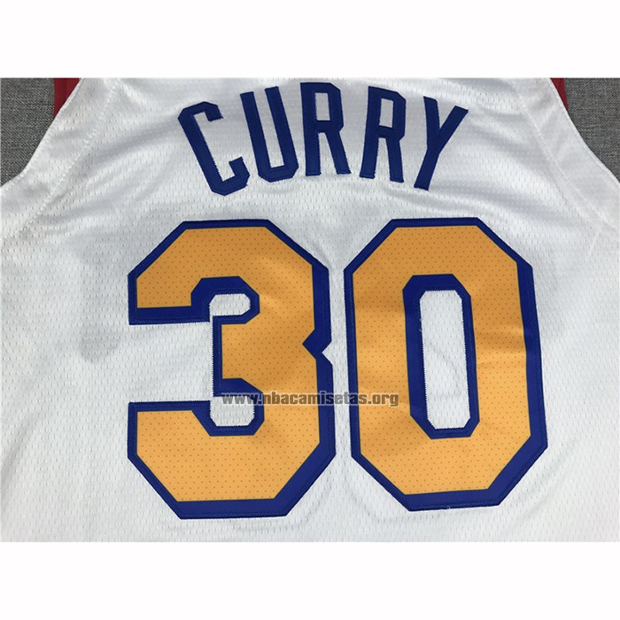 Camiseta Golden State Warriors Stephen Curry NO 30 Classic Edition Blanco